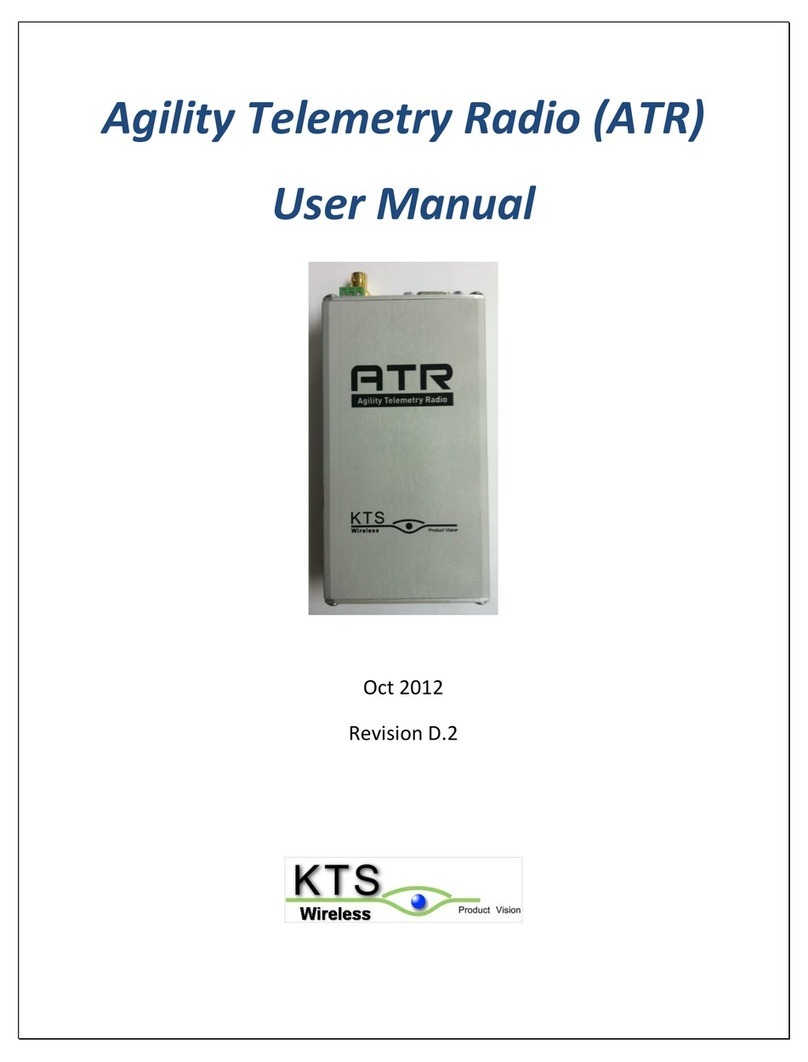 KTS Agility Telemetry Radio user manual