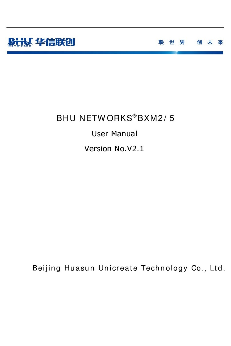 BHU NETWORKS BXM5 user manual