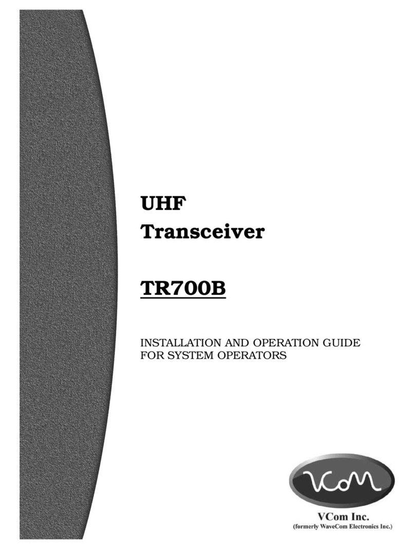 Vcom TR700B Owner's manual