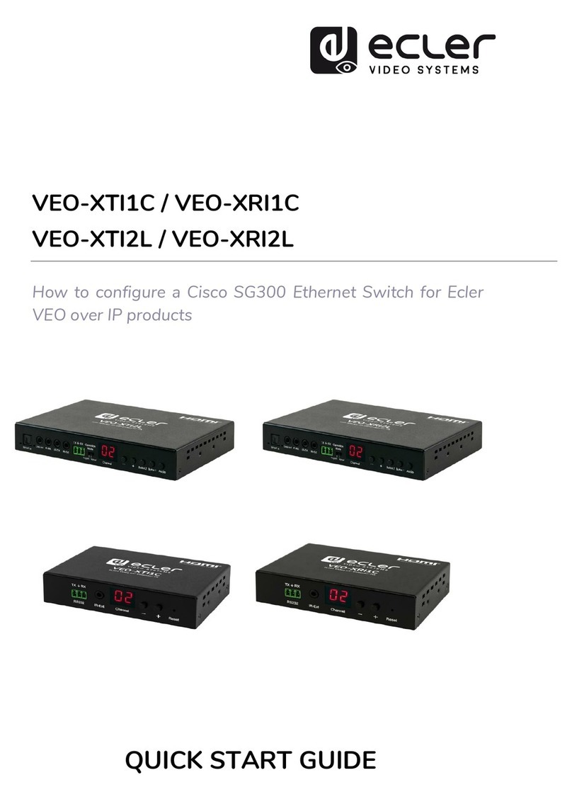 Ecler VEO-XRI1C User manual