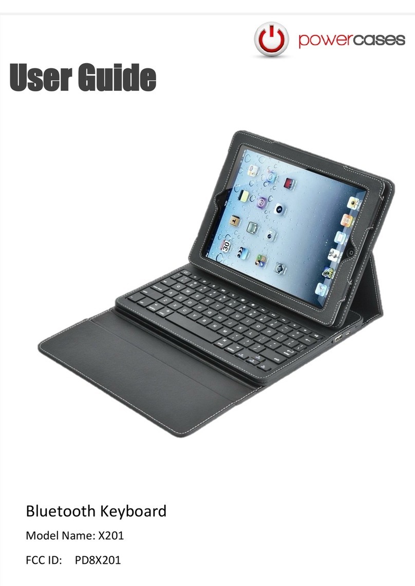 Powercases X201 user guide
