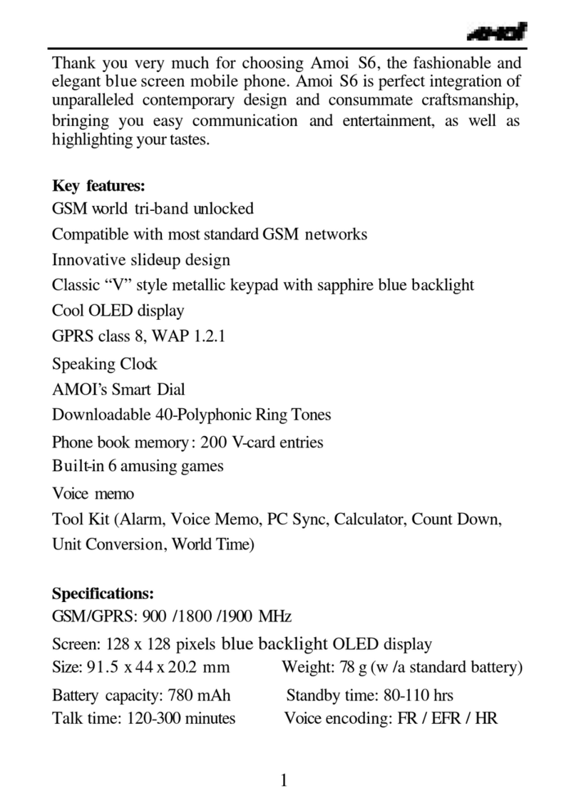 AMOI S6 manual