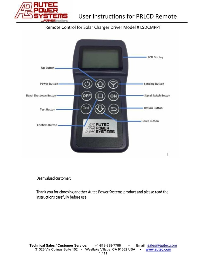 AUTEC LSDCMPPT User manual
