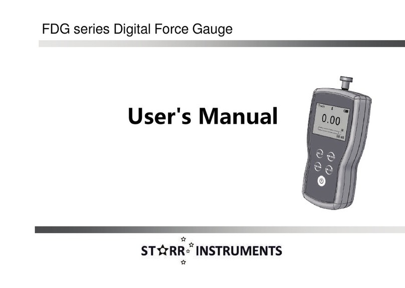 Starr Instruments FDG Series User manual