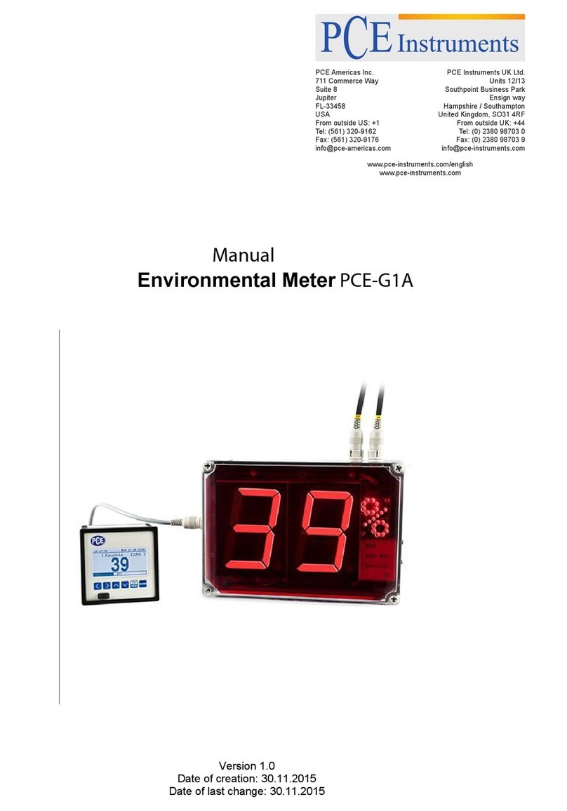 PCE Instruments PCE-G1A User manual PCE Instruments PCE-G1A User manual