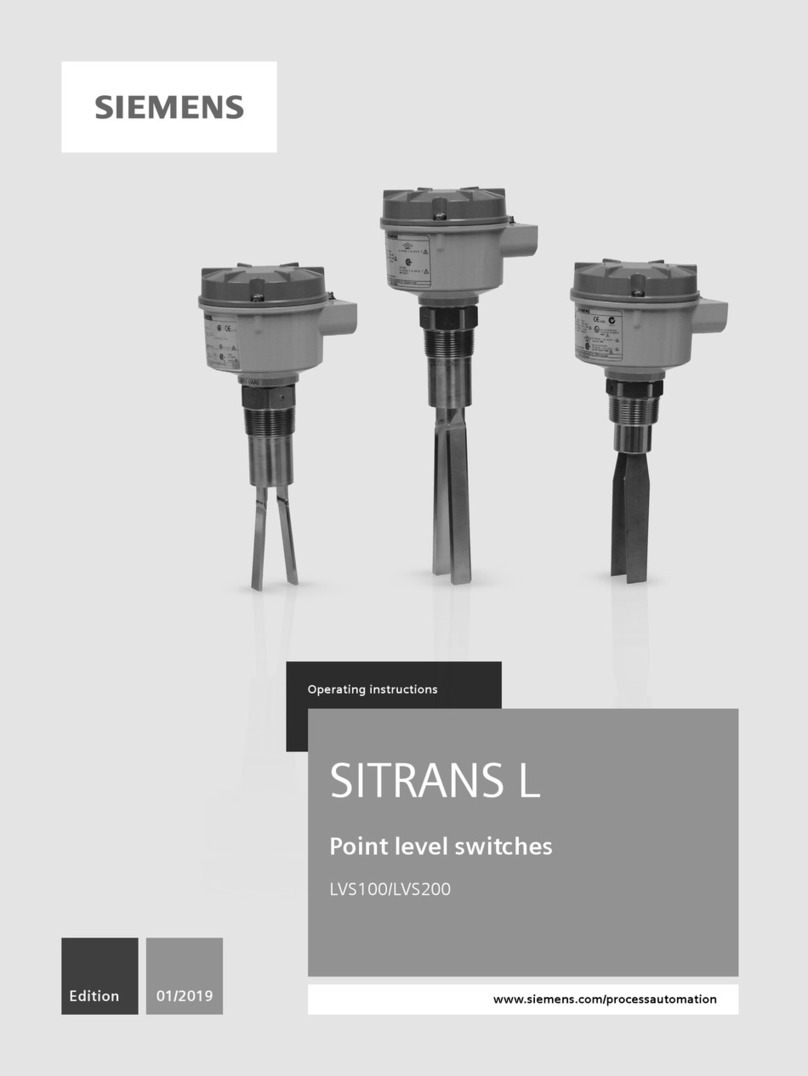 Siemens SITRANS L Series operating instructions Siemens SITRANS L Series operating instructions