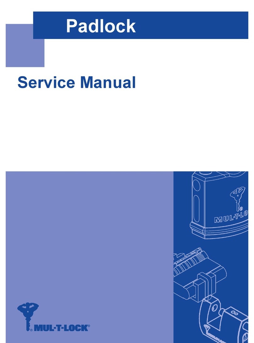Mul-t-lock Padlock E Series User manual