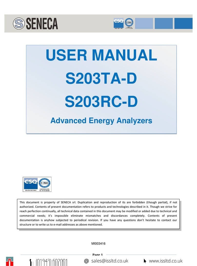 Seneca S203TA-D User manual Seneca S203TA-D User manual
