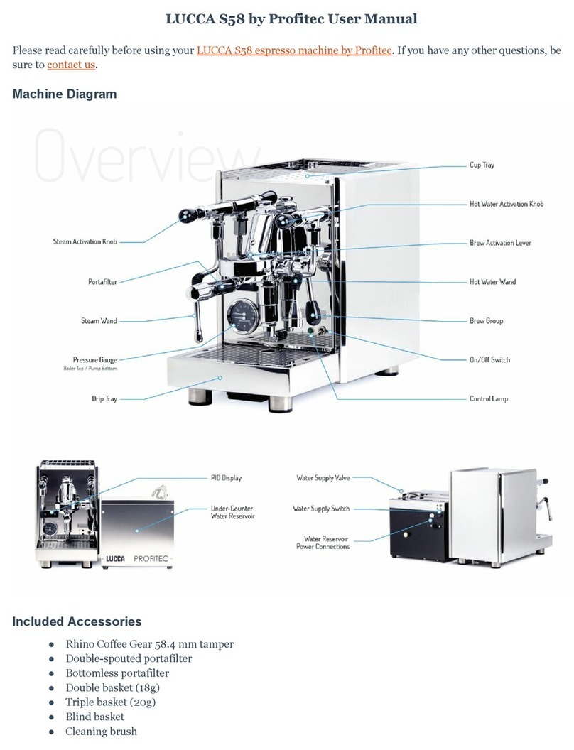 Profitec LUCCA S58 user manual