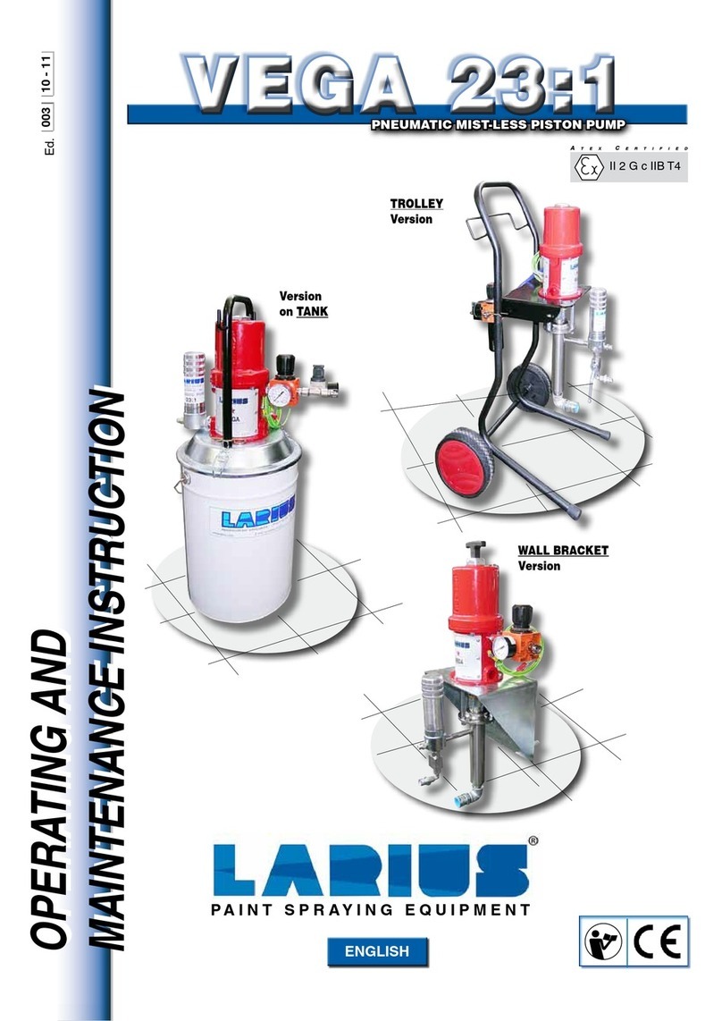 Larius VEGA 23:1 Operating and maintenance instruction