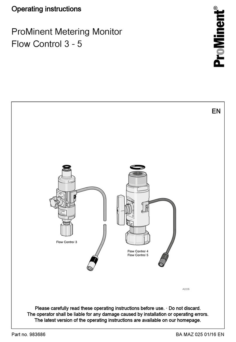 ProMinent Flow Control 3 User manual