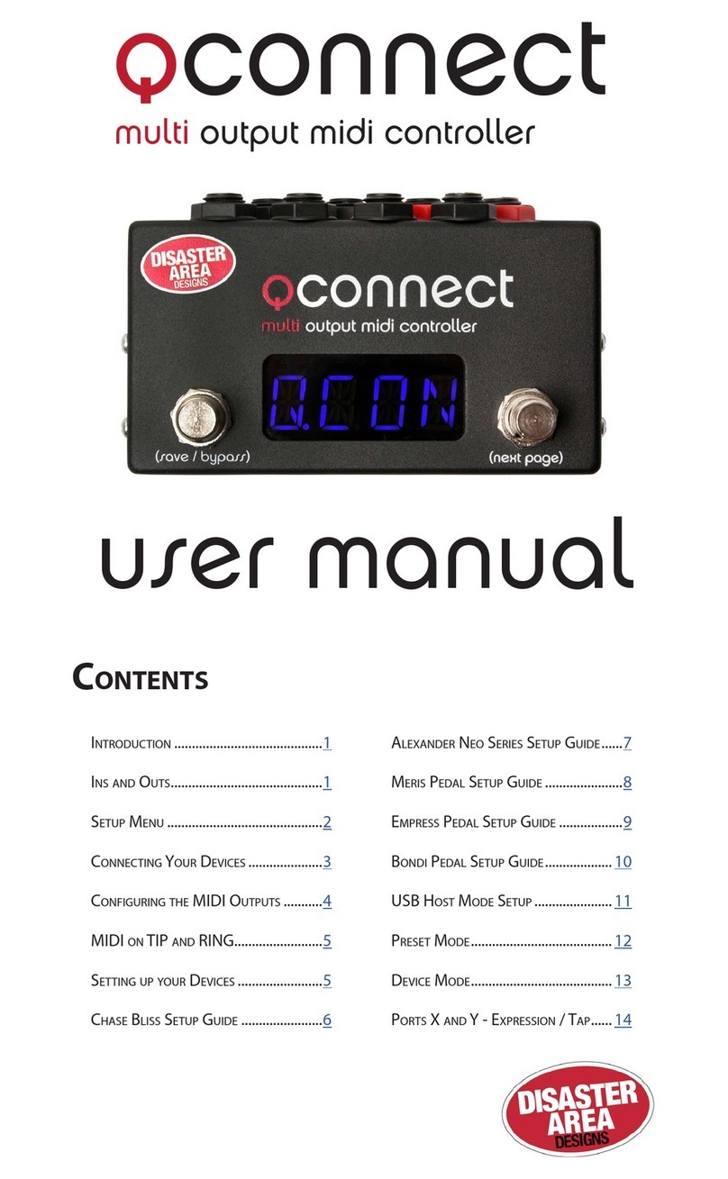 Disaster Area Designs Qconnect user manual