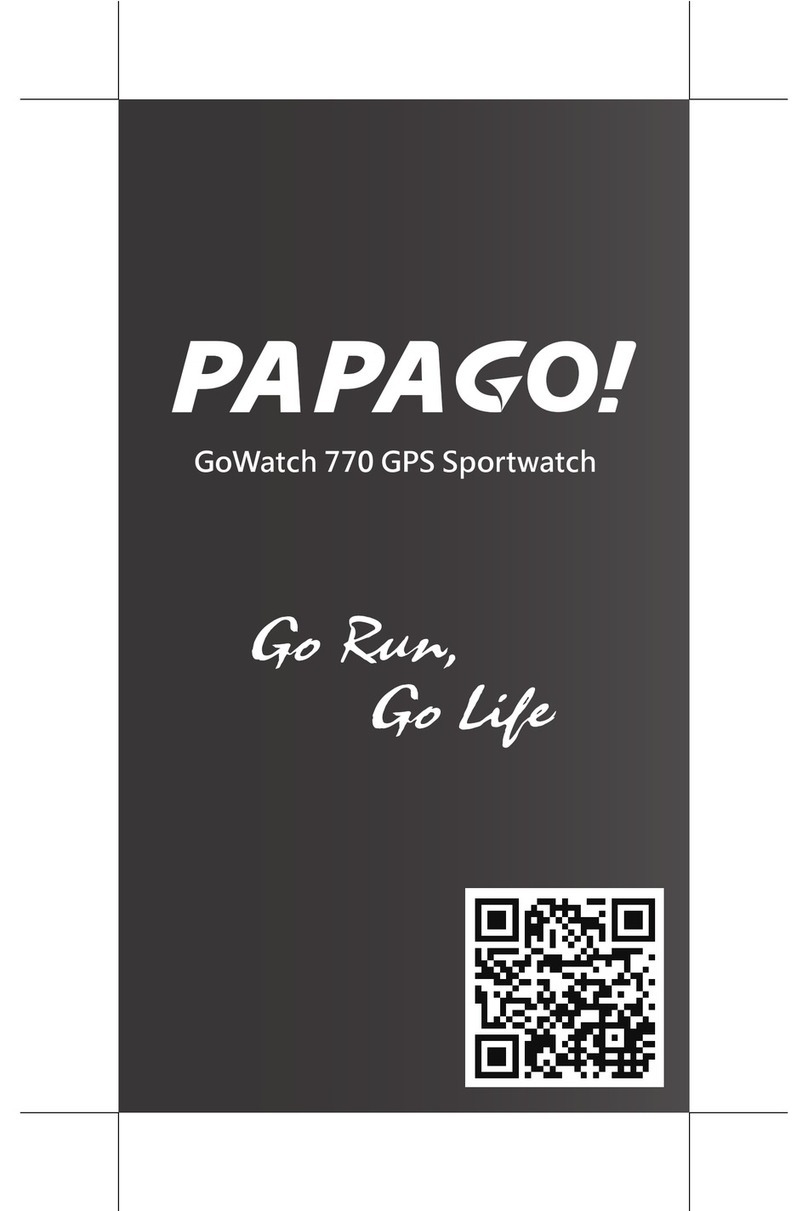Papago GoWatch 770 user manual