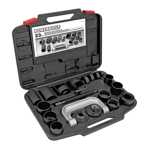 Powerbuilt MASTER BALL JOINT SERVICE KIT operating instructions