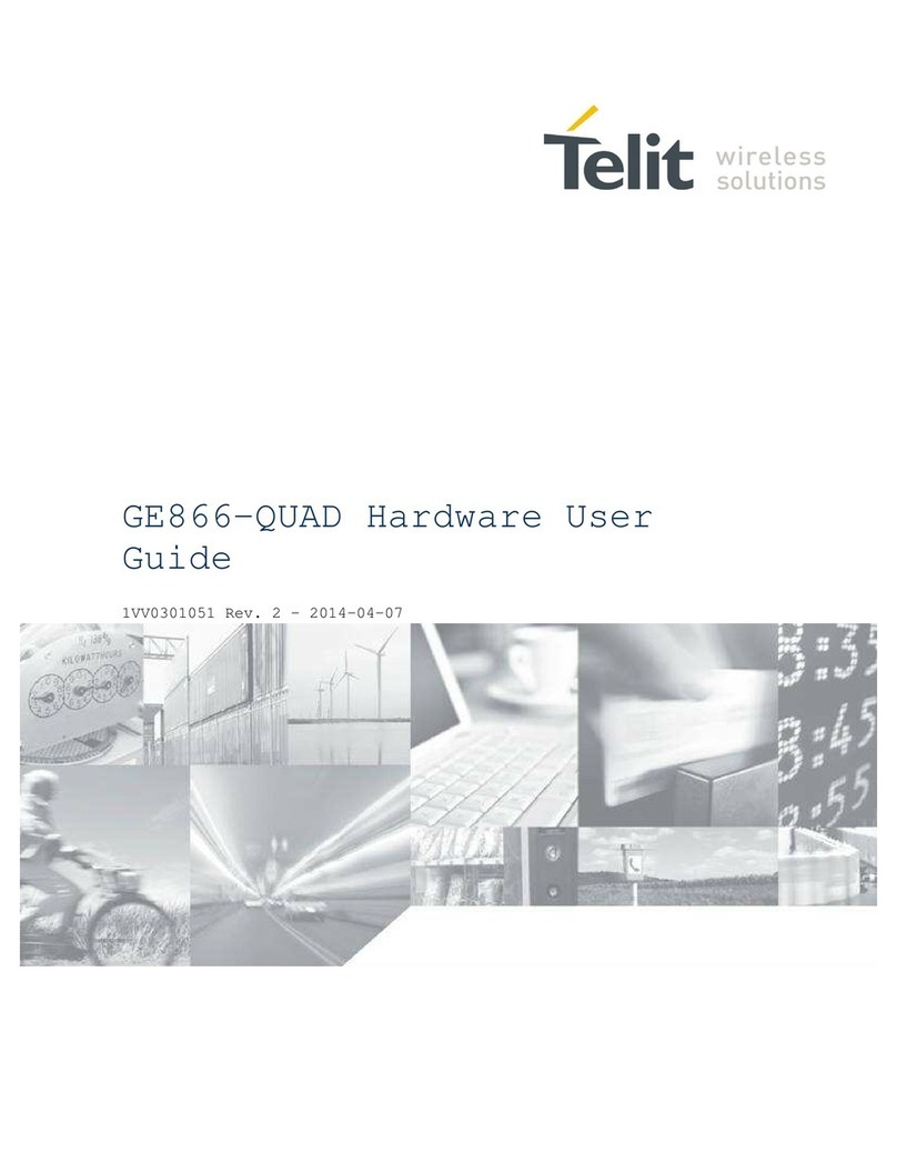 Telit Wireless Solutions GE866-QUAD Installation manual Telit Wireless Solutions GE866-QUAD Installation manual