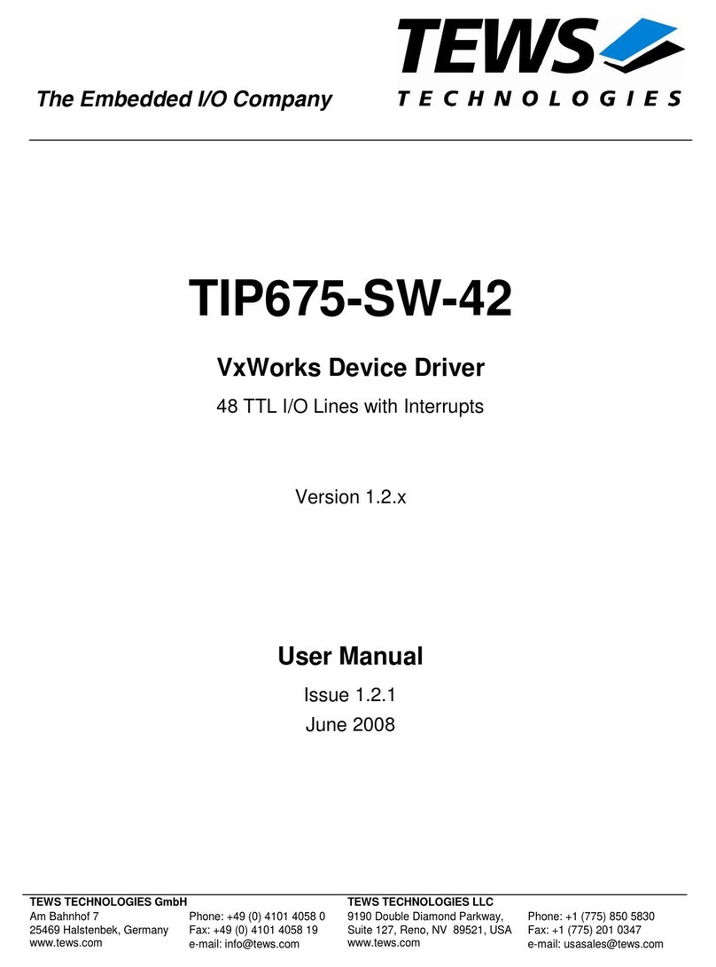 Tews Technologies TIP675-SW-42 user manual Tews Technologies TIP675-SW-42 user manual