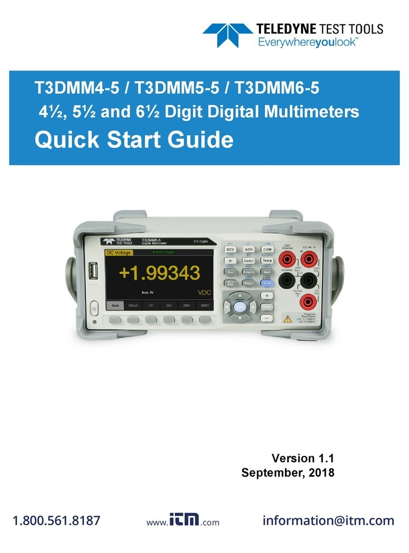 Teledyne T3DMM4-5 quick start guide