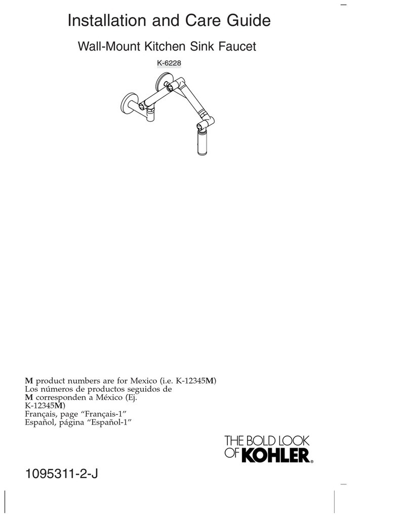 Kohler K-6228 Assembly instructions