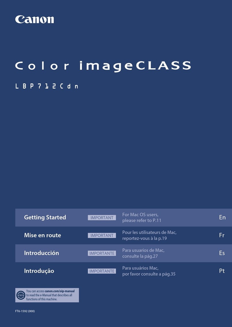 Canon Color imageCLASS LBP712Cdn User manual