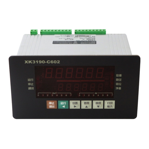 Yaohua Weighing System XK3190-C602 user manual