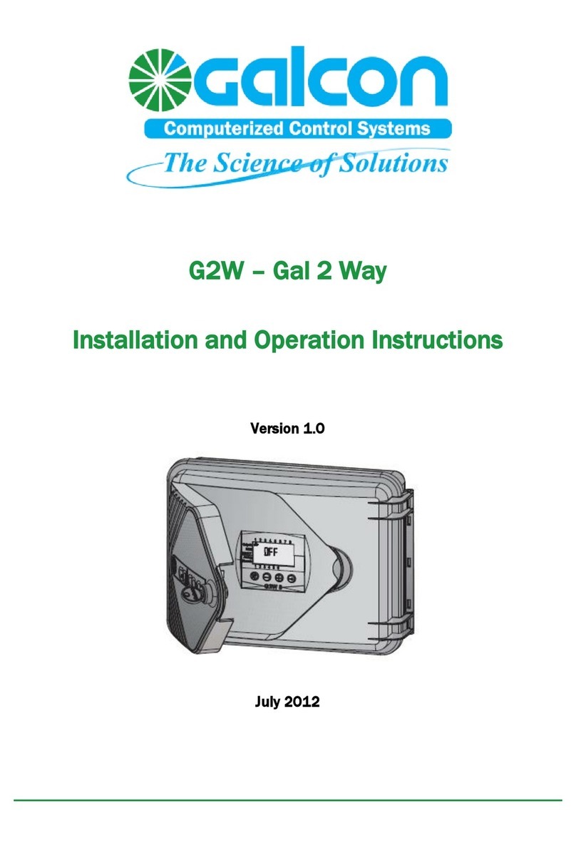 Galcon Gal 2 Way Installation and operation instructions