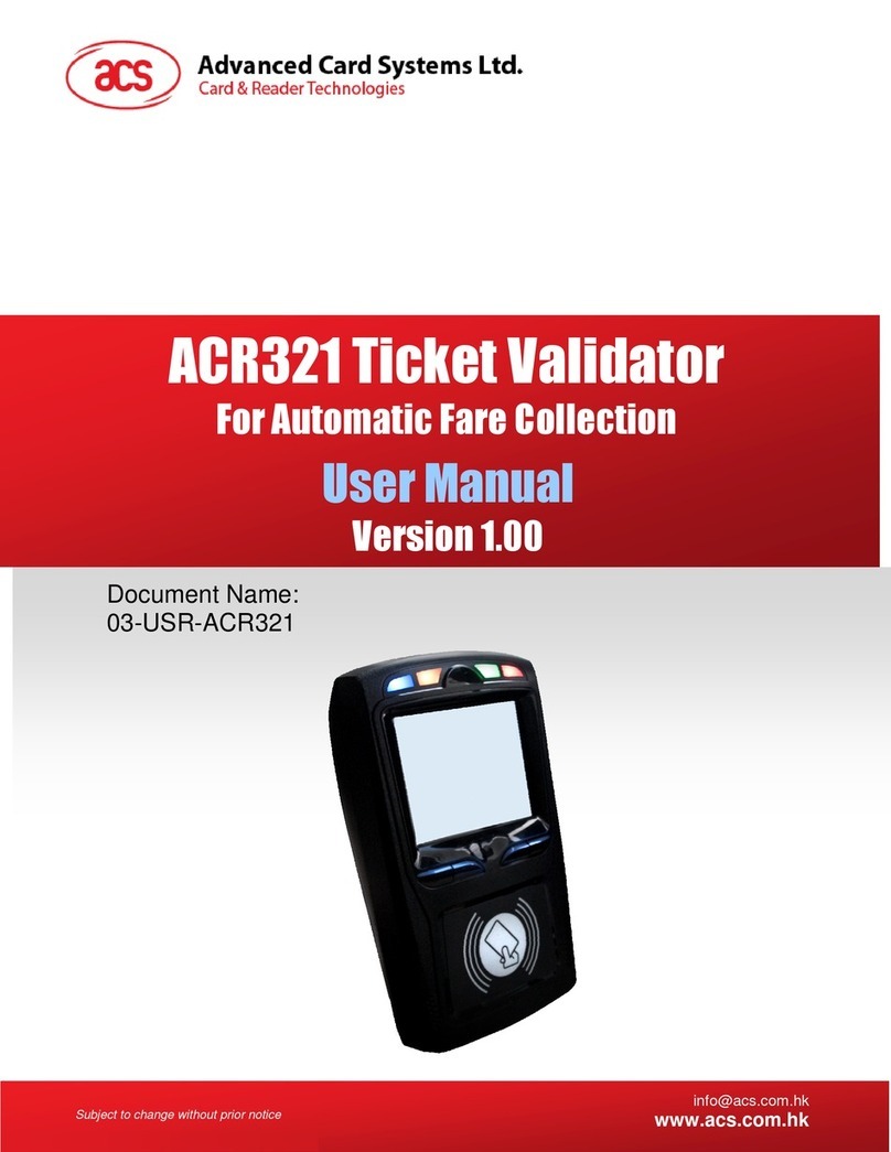 Advanced Card Systems ACR321 user manual