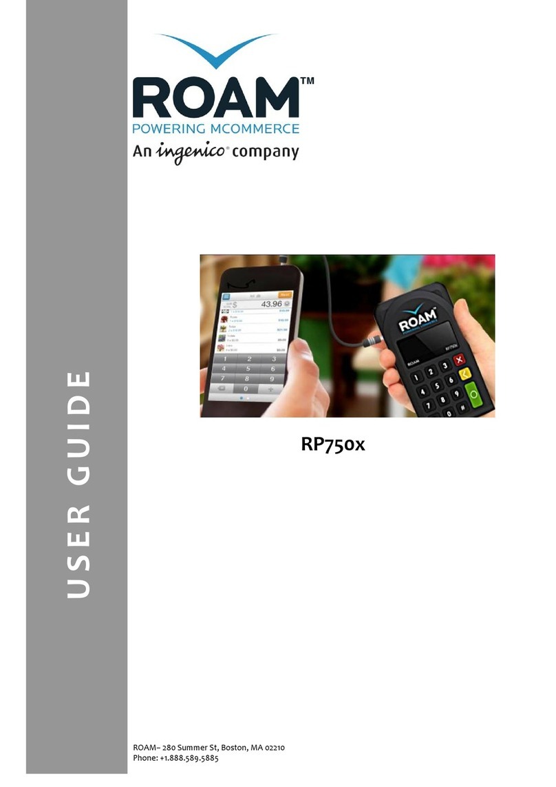 Roam RP750X Series User manual