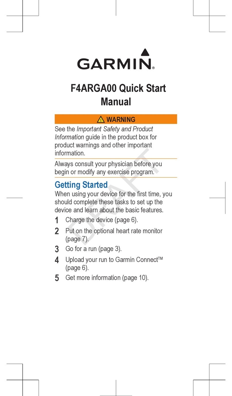 Garmin F4ARGA00 Instruction manual