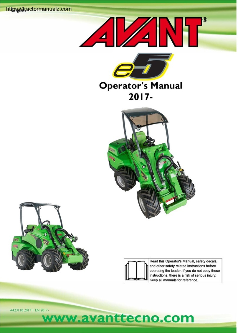 Avantco e5 Operator's manual