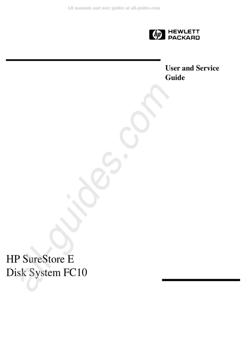 HP Surestore FC10 - Disk Array Manual