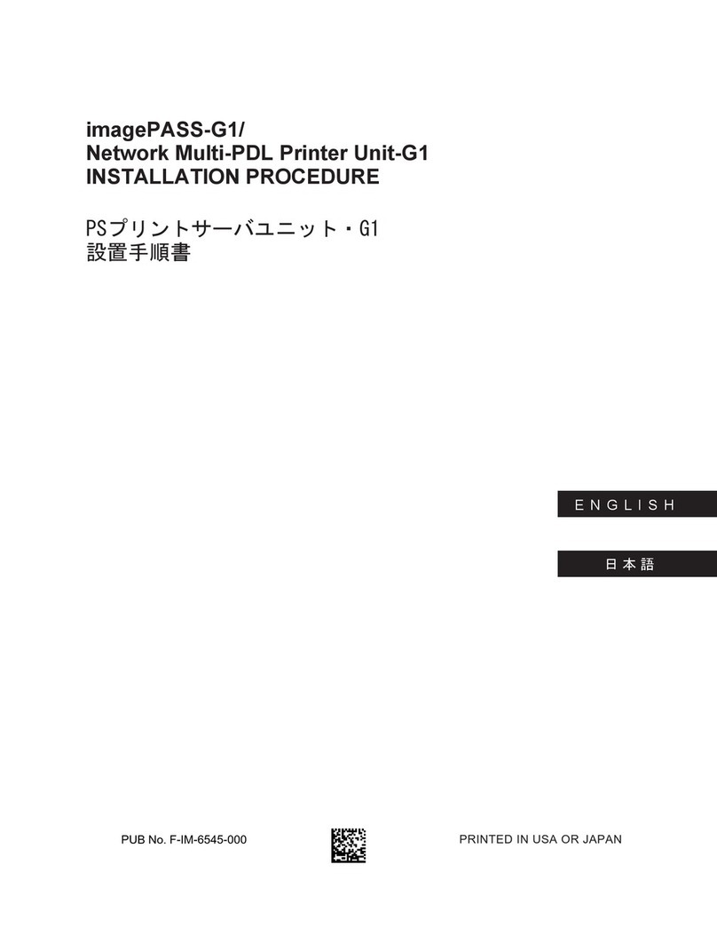 Canon imagePASS-G1 Operating and maintenance manual
