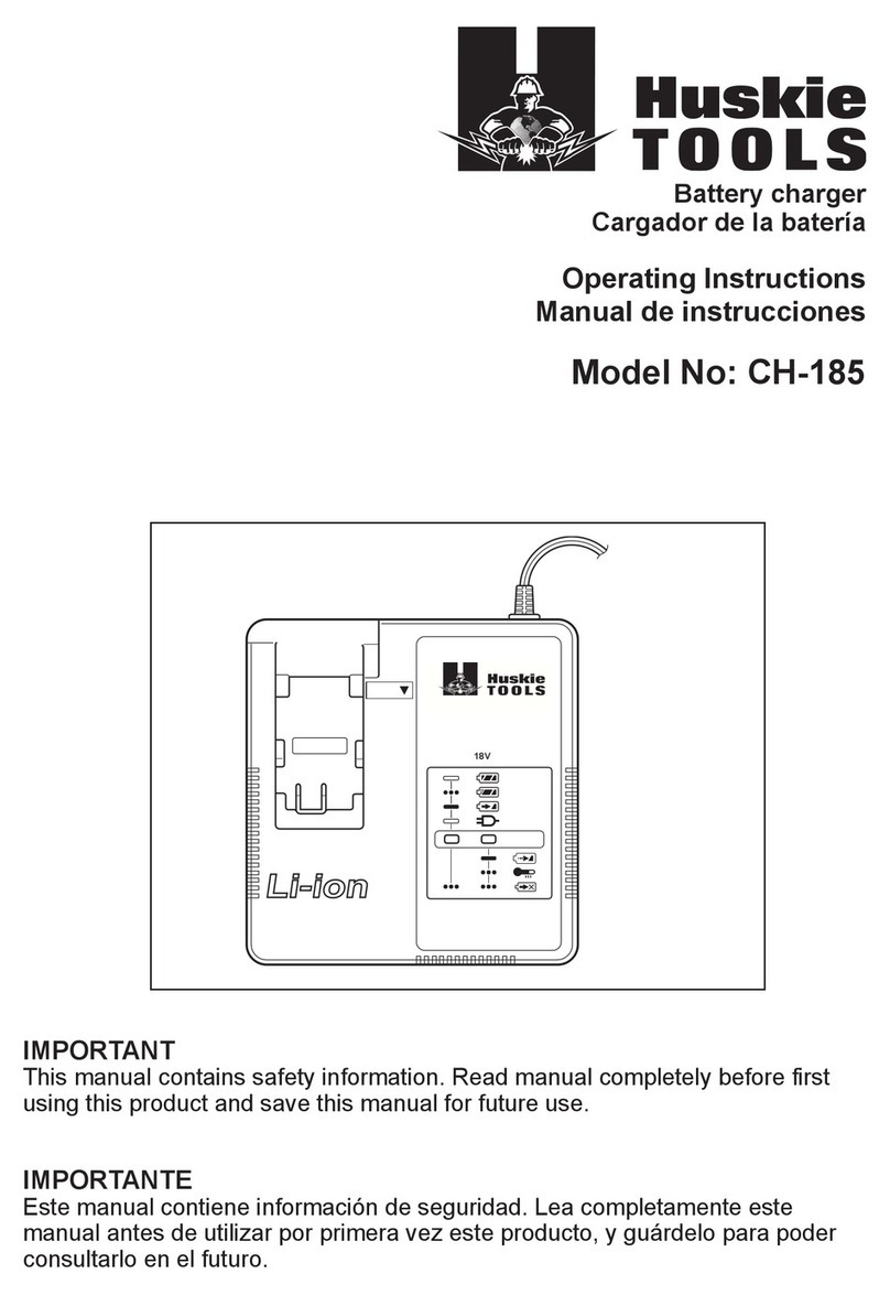 Huskie Tools CH-185 operating instructions Huskie Tools CH-185 operating instructions