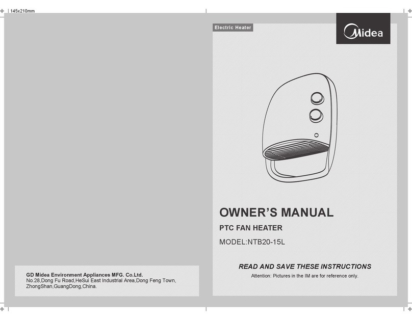 Midea NTB20-15L owner's manual