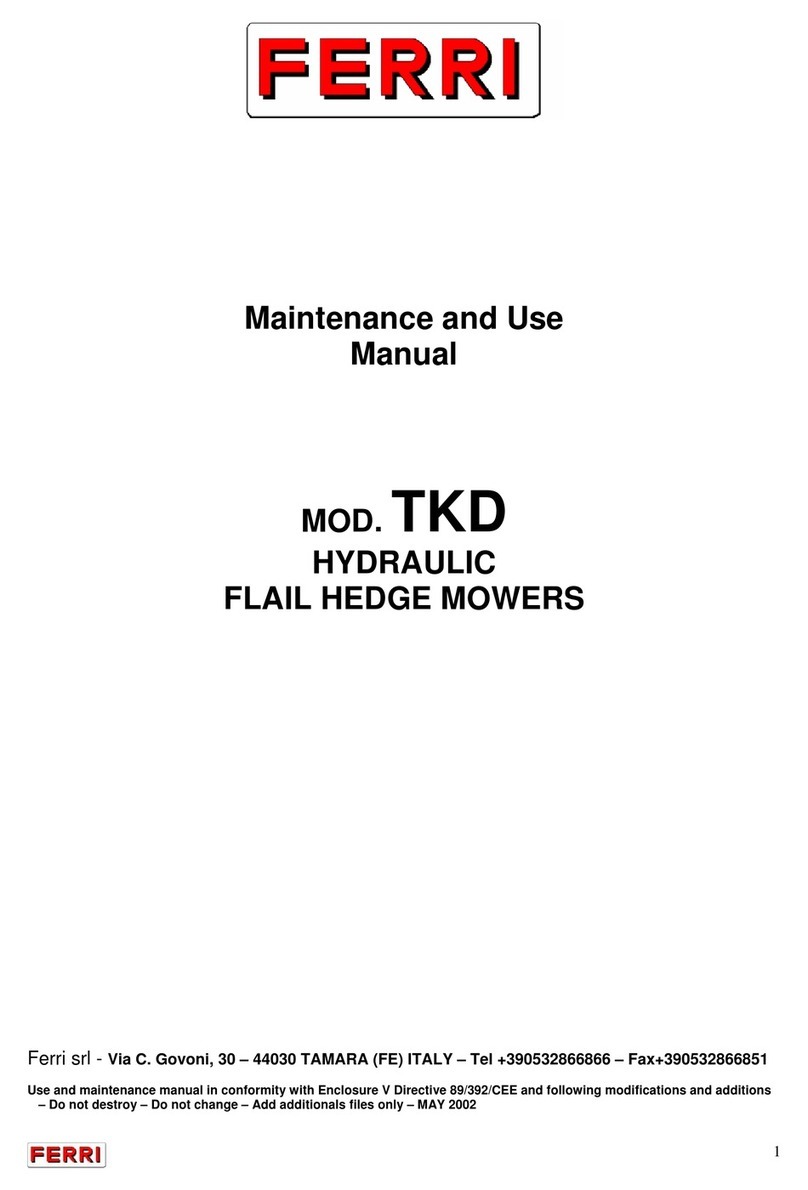 FERRI TKD Maintenance and use manual