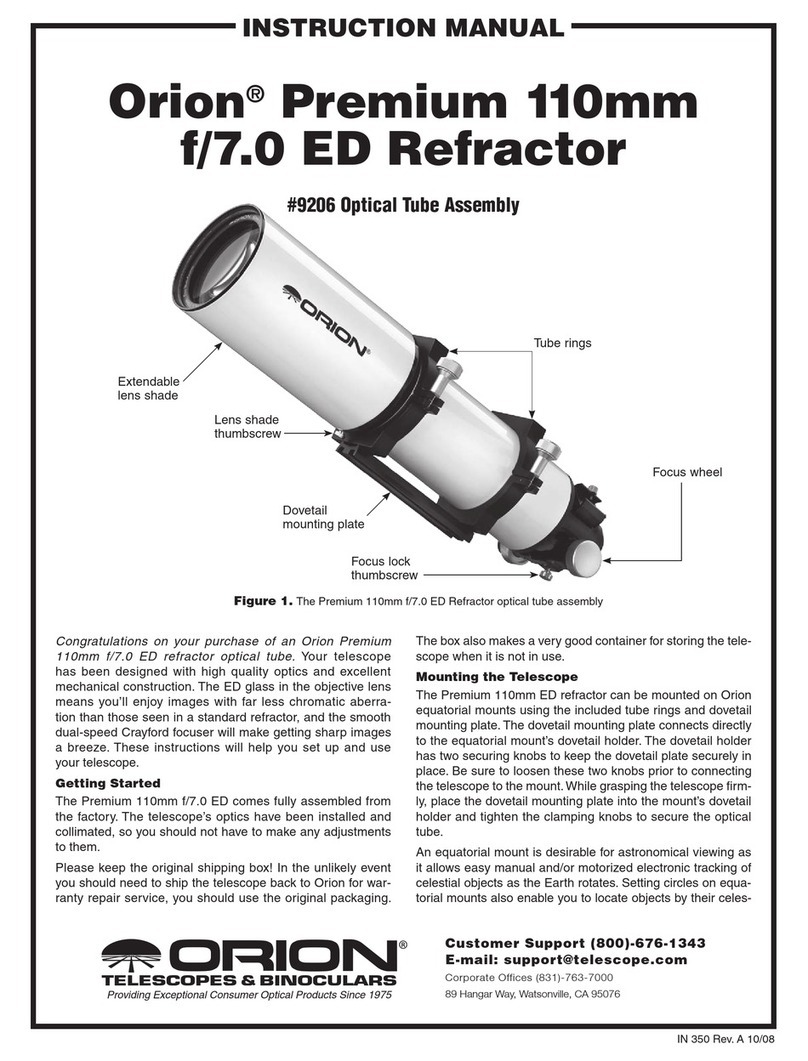 Orion Premium 110mm f/7.0 ED Refractor User manual
