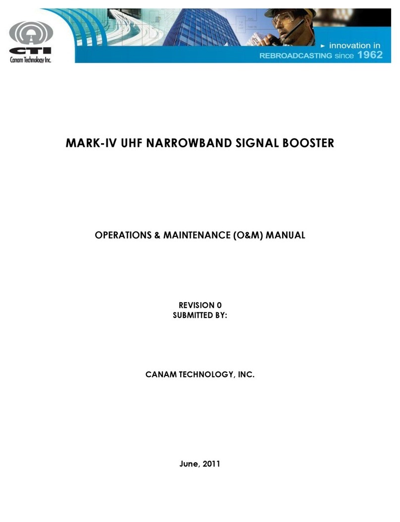 Canam Technology, Inc. MARK-IV Basic operations & maintenance manual