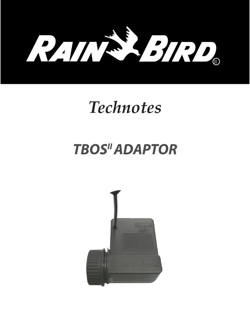 Rain Bird TBOS ADAPTOR Technotes