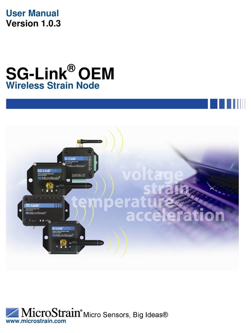 MicroStrain SG-Link User manual