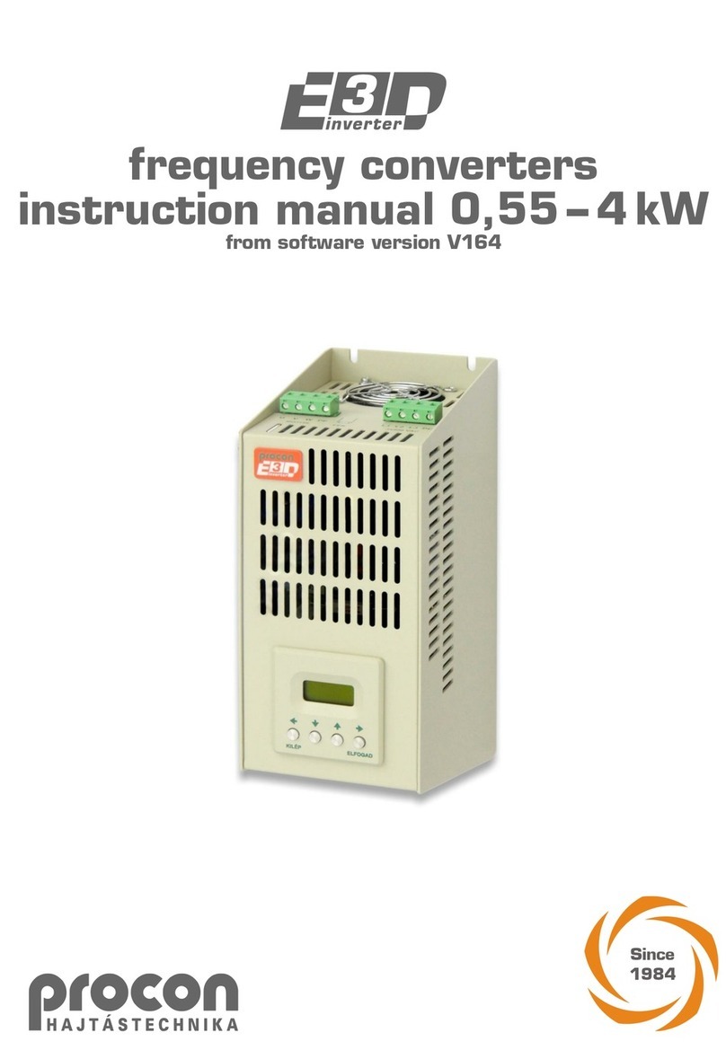 Procon E3D 0.55 instruction manual