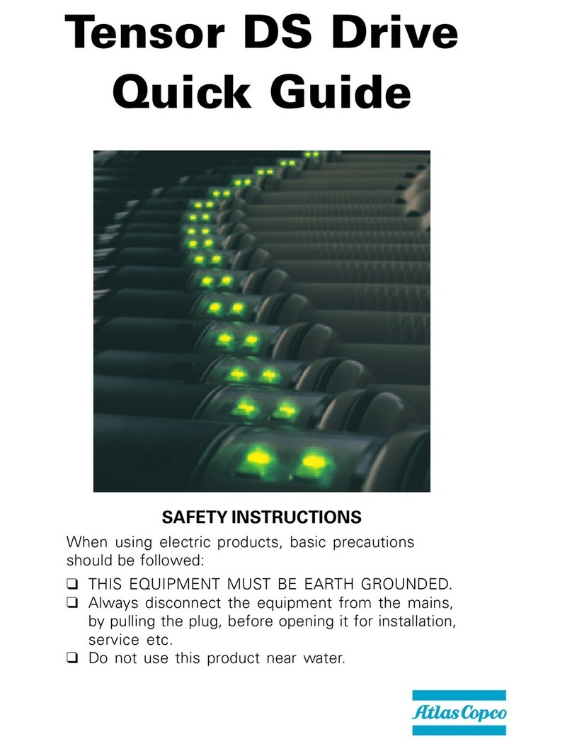 Atlas Copco Tensor quick guide
