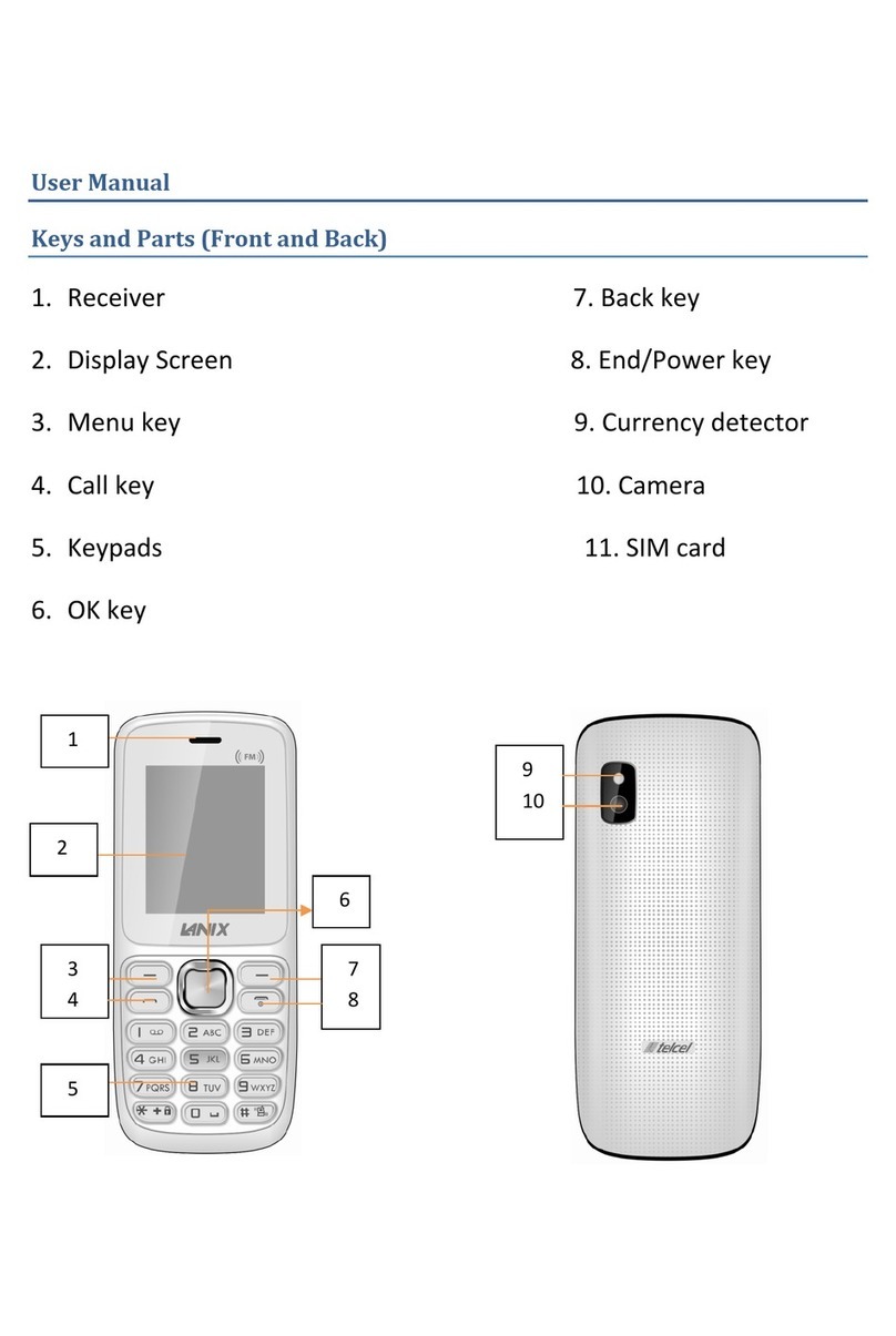 Telcel Lanix T1080 user manual