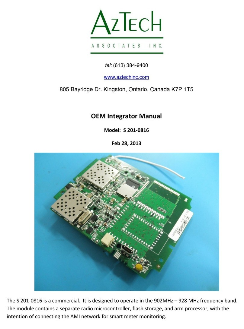 Aztech S 201-0816 OEM Integrator Manual Aztech S 201-0816 OEM Integrator Manual
