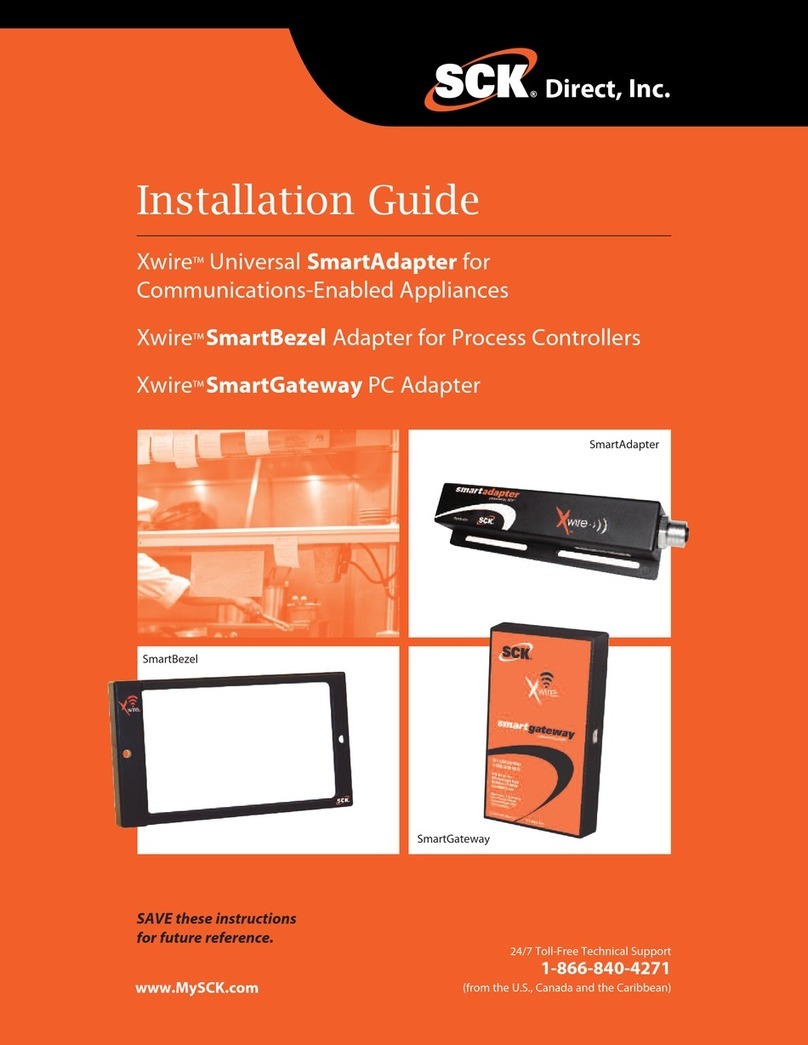 SCK Direct, Inc. Xwire SmartAdapter installation guide