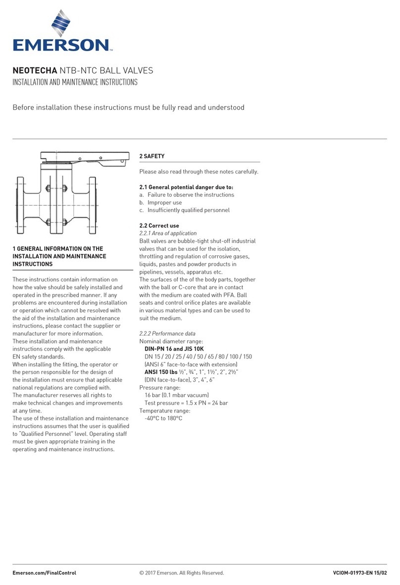 Emerson Neotecha NTB User manual