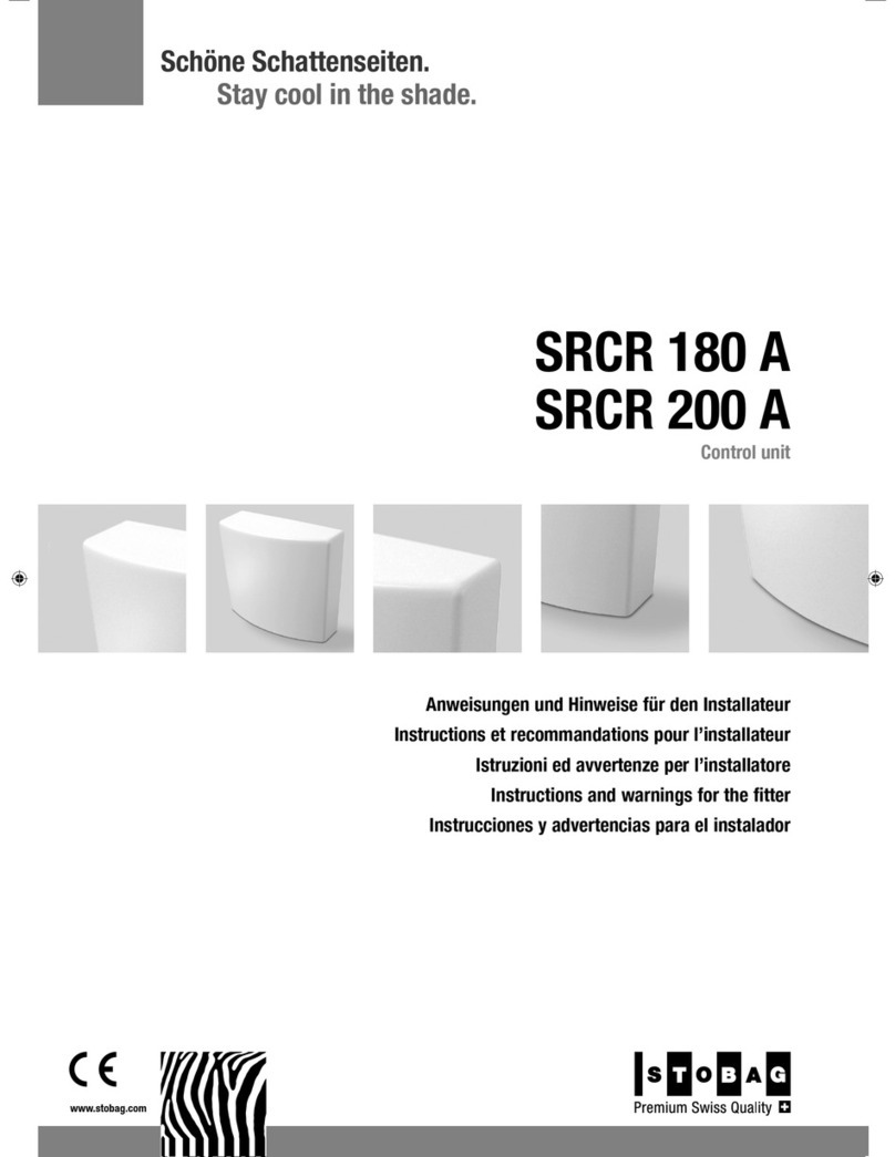 Stobag SRCR 180 A Instructions and warnings for the fitter Stobag SRCR 180 A Instructions and warnings for the fitter