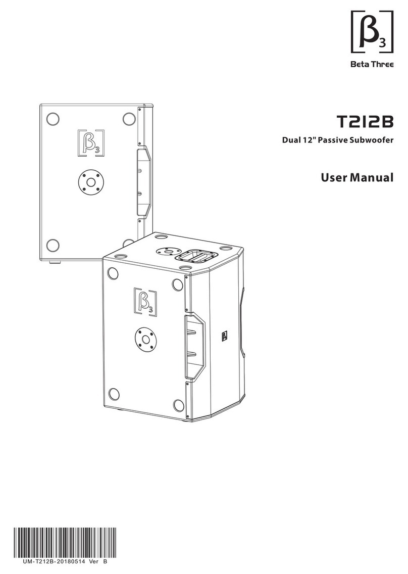 Beta Three T212B user manual