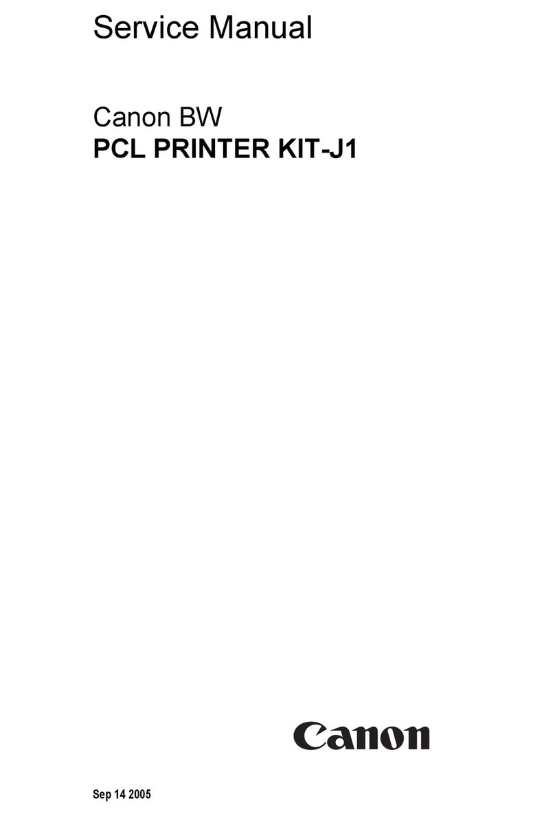 Canon BW PCL PRINTER KIT-J1 User manual
