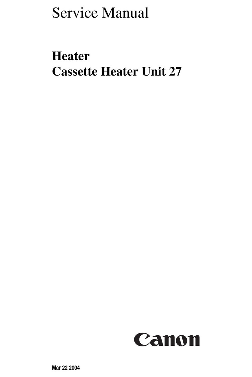 Canon Cassette Heater Unit 27 User manual