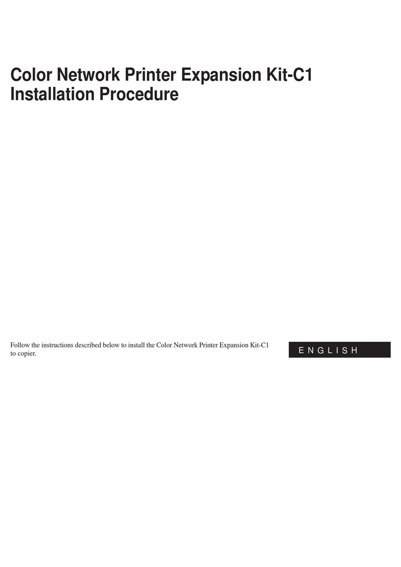 Canon Color Network Printer Expansion Kit-C1 INSTALLATION PROCEDURE