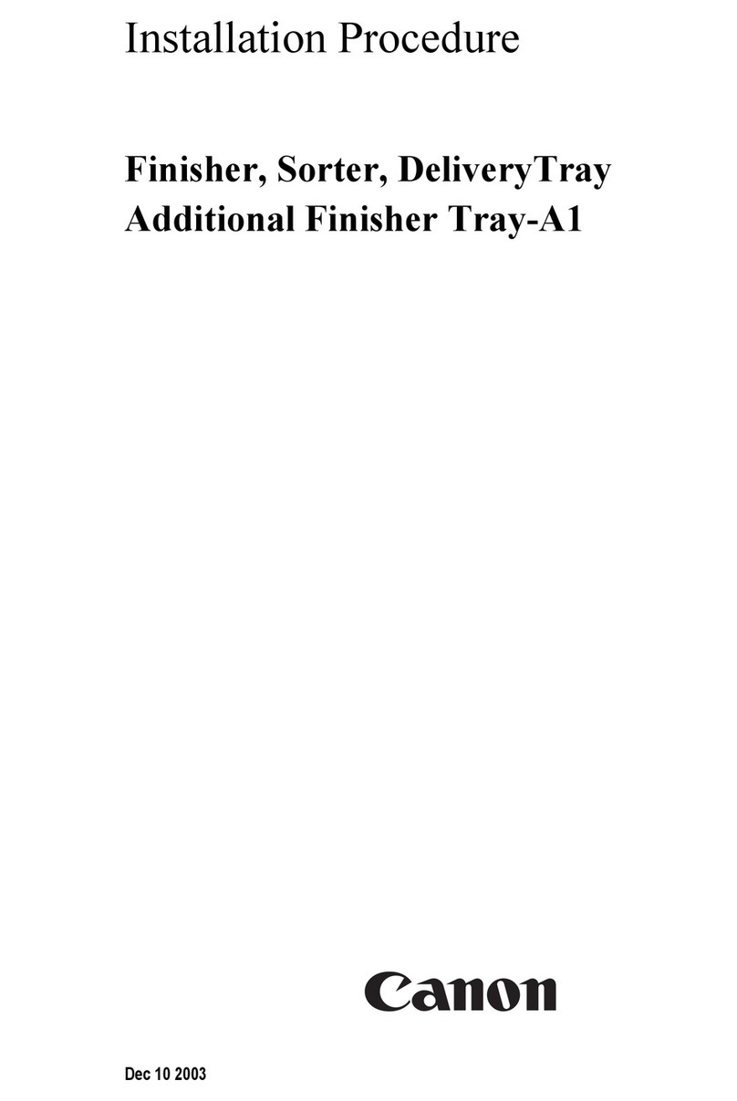 Canon Inner Finisher Additional Tray-A1 INSTALLATION PROCEDURE